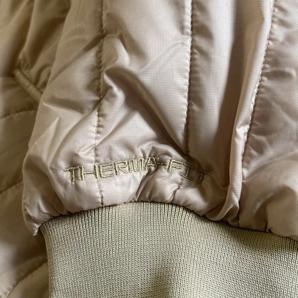 NWT Woman Nike Therma-FIT Tech Pack Long Puffer Jacket Gold Sz S Reg $200